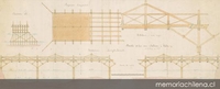 Plano para los puentes de los ríos Chillán e Itata, 1856