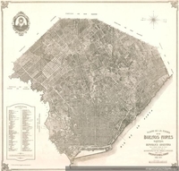 Plano de la ciudad de Buenos Aires, capital de la República Argentina, con el trazado general de calles, 1910