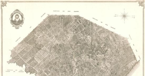 Plano de la ciudad de Buenos Aires, capital de la República Argentina, con el trazado general de calles, 1910