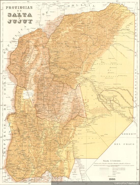 Provincias de Salta y Jujuy, 1886