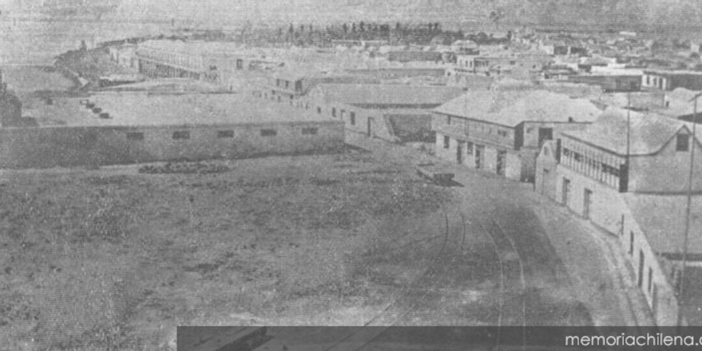 Almacenes del puerto de Arica, hacia 1900