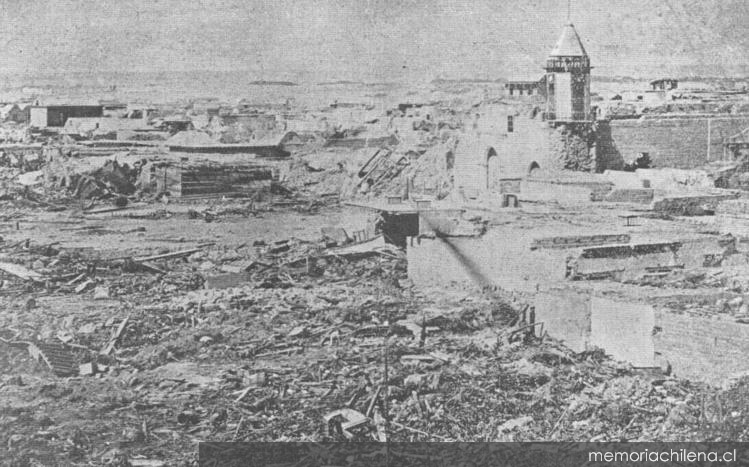 Arica después del terremoto de 1868