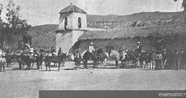 Plaza de Putre, hacia 1900