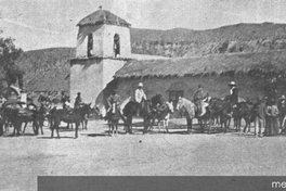 Plaza de Putre, hacia 1900