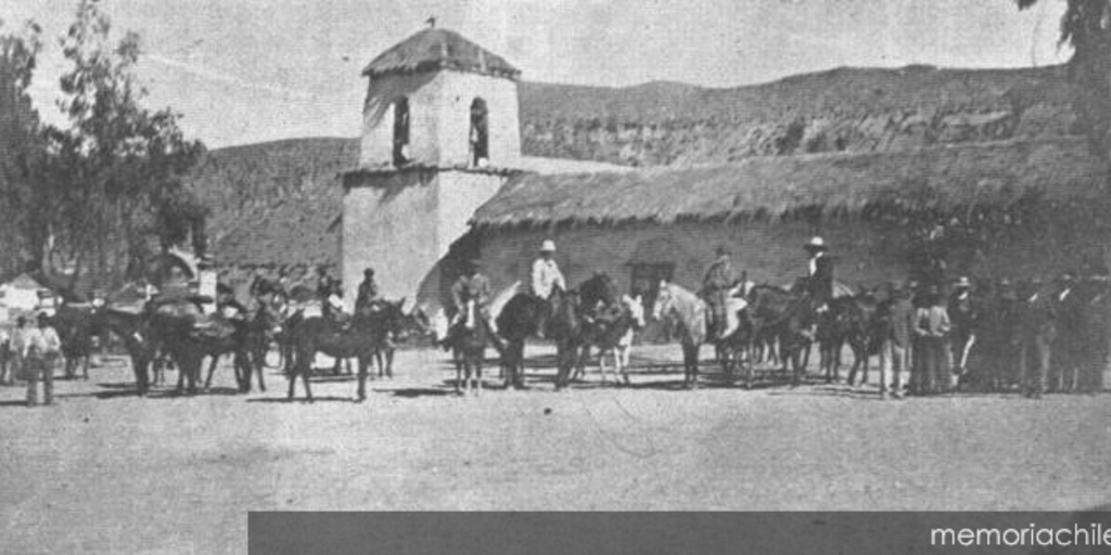 Plaza de Putre, hacia 1900