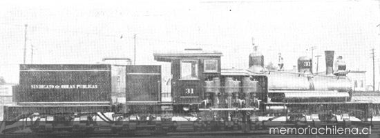 Ferrocarril de Arica a La Paz : la locomotora Shay, hacia 1913