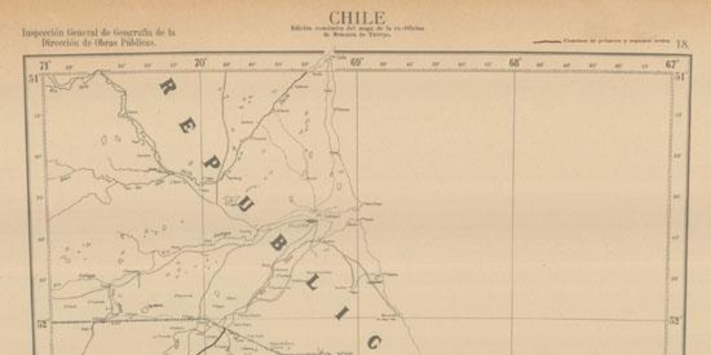 Mapa de Magallanes, 1925