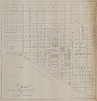 Plano topográfico de Punta Arenas, hacia 1910