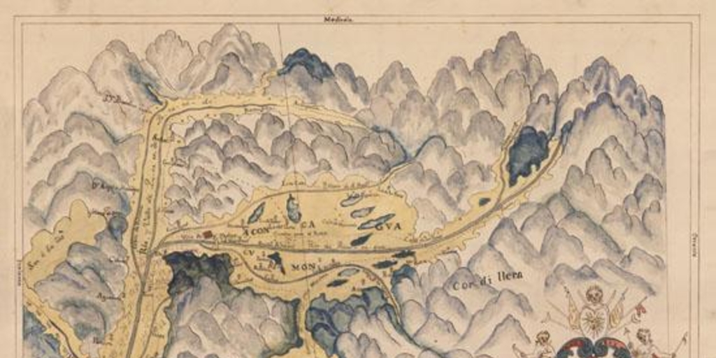 Planta y descripción del Valle de Aconcagua, siglo XVIII