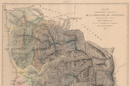 Plano topográfico y jeológico de la Provincia de Aconcagua, 1859