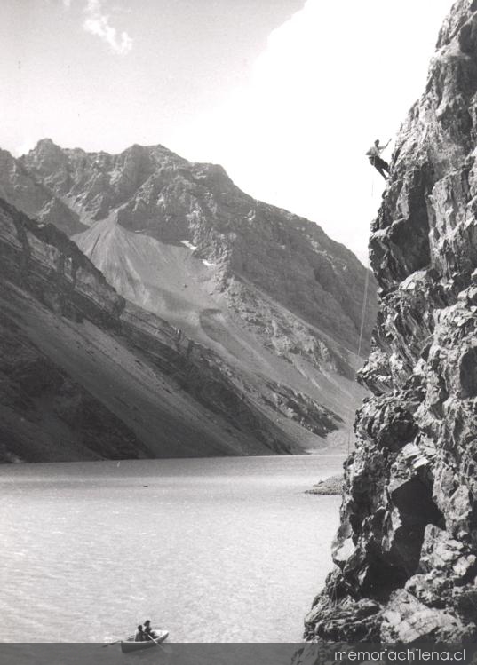 Laguna del Inca en la Cordillera de los Andes
