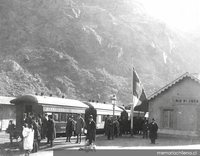 Estación de Río Blanco. Ferrocarril Trasandino