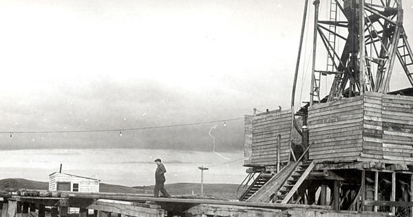 Plataforma petrolera en Tierra del Fuego