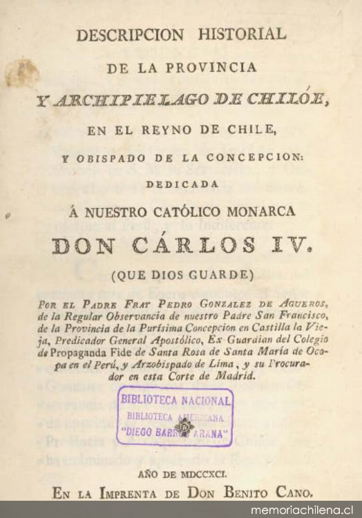 Del estado natural y político de la provincia y archipiélago de Chiloé