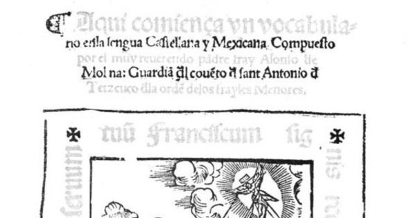 Vocabulario de la lengua castellana y mexicana, 1550