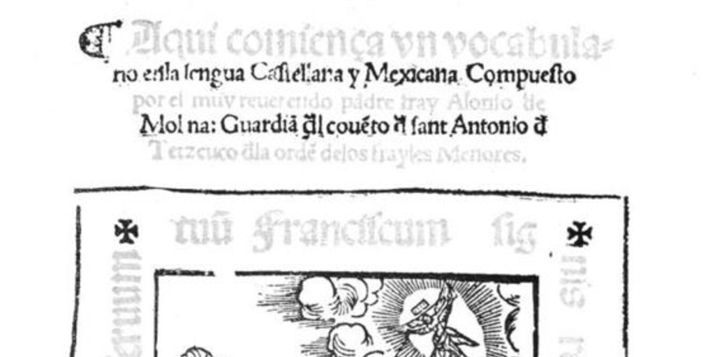 Vocabulario de la lengua castellana y mexicana, 1550