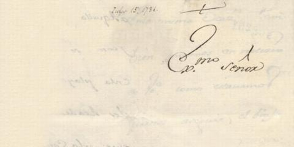 [Carta] 1736 Jul. 15, Quito [a] Joseph Patiño[manuscrito]