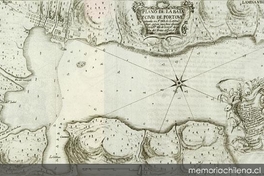 Plano de la baia y ciud. de Portovelo, 1736