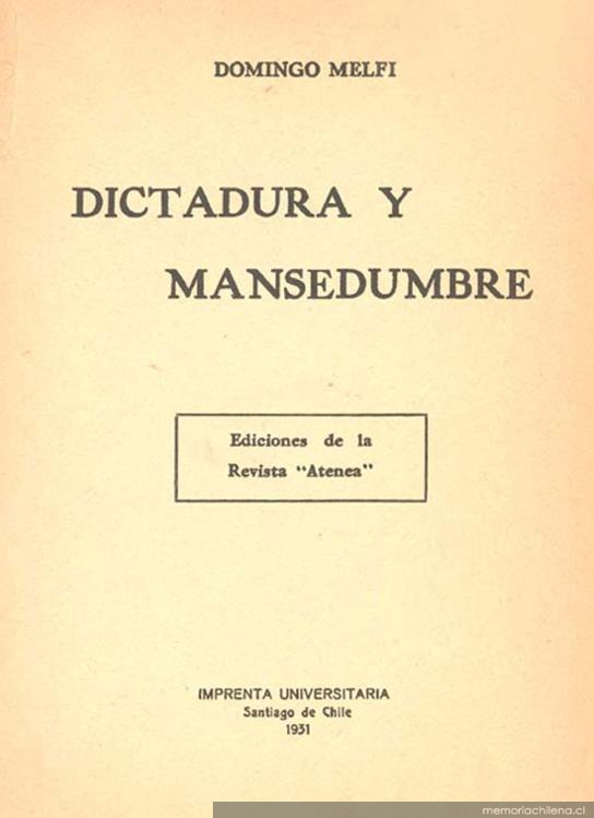 Dictadura y mansedumbre