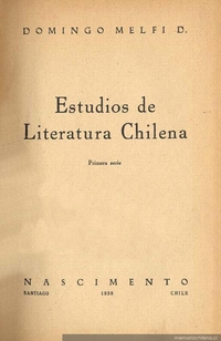 Estudios de literatura chilena