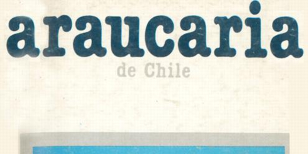 Araucaria de Chile, Nº 35, 1986