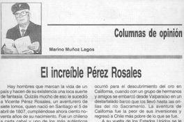 El increíble Pérez Rosales