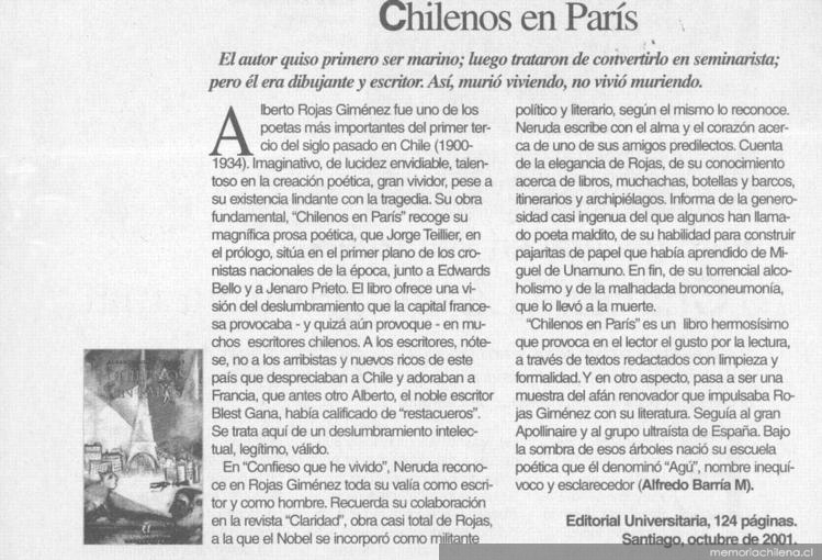 Chilenos en París