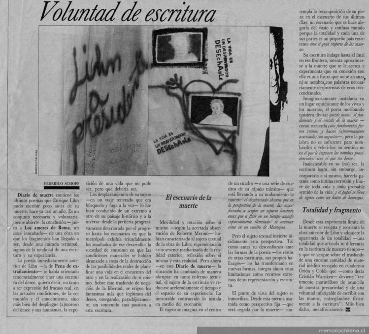 Voluntad de escritura
