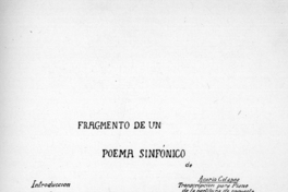 Fragmento de un poema sinfónico