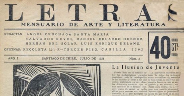 Letras no.3, julio 1928