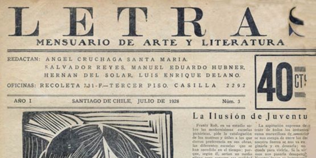 Letras no.3, julio 1928