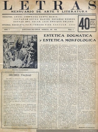 Letras no.4, agosto 1928