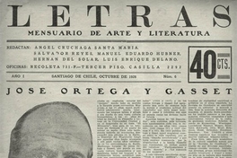 Letras no.6, octubre 1928