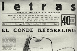 Letras no. 13, septiembre 1929