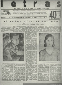 Letras no. 15, diciembre de 1929