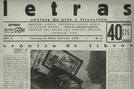 Letras no. 16, enero de 1930