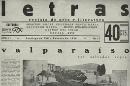 Letras no. 17, febrero de 1930