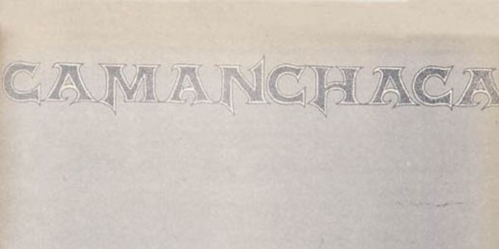Camanchaca : revista ocasional, n° 6, otoño-invierno de 1988