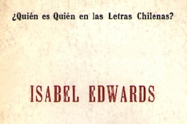 Isabel Edwards, presentación de Oreste Plath [grabación]