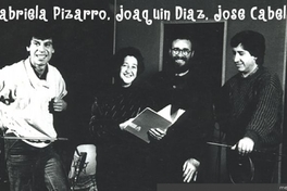 Gabriela Pizarro, Joaquín Díaz, José Cabello