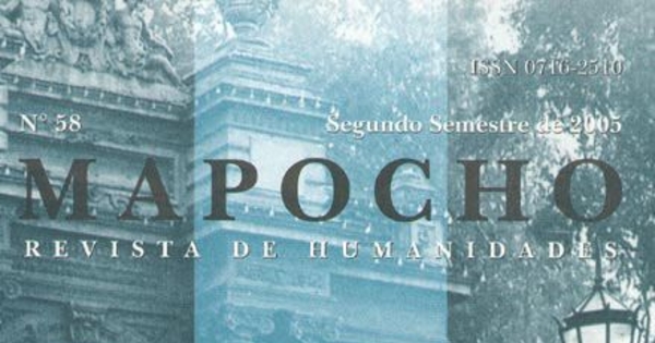 Mapocho : n° 58, segundo semestre, 2005