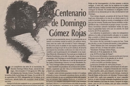 Centenario de Domingo Gómez Rojas