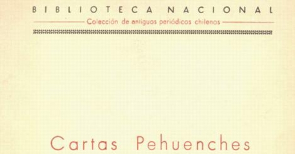 Cartas Pehuenches ; El Telégrafo : 1819 -1820