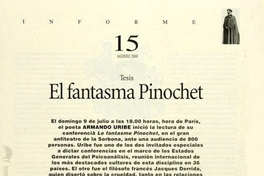 El fantasma Pinochet