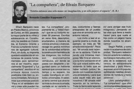 La compañera, de Efraín Barquero