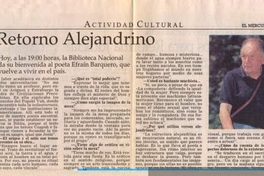 Un retorno alejandrino