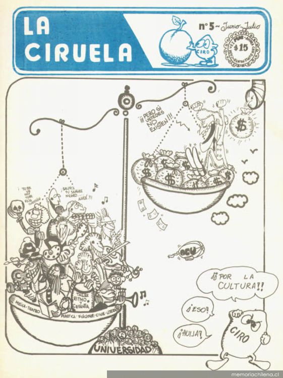 La Ciruela : n° 5, junio-julio de 1980