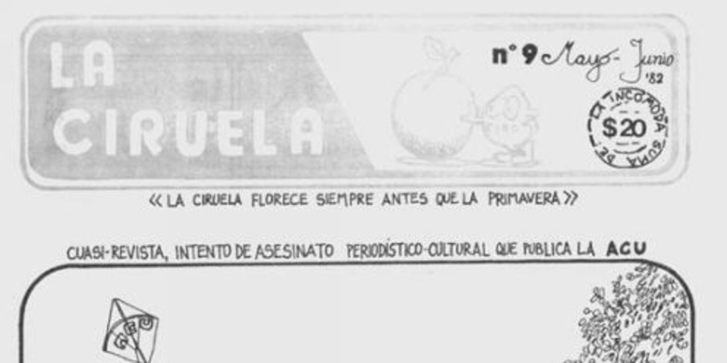 La Ciruela : n° 9, mayo-junio 1982