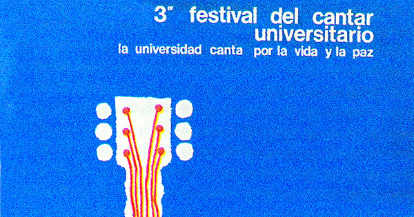 Afiche del III Festival del Cantar Universitario, 1979