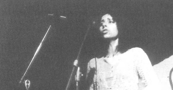 Isabel Aldunate, en una actividad de la ACU, 1979
